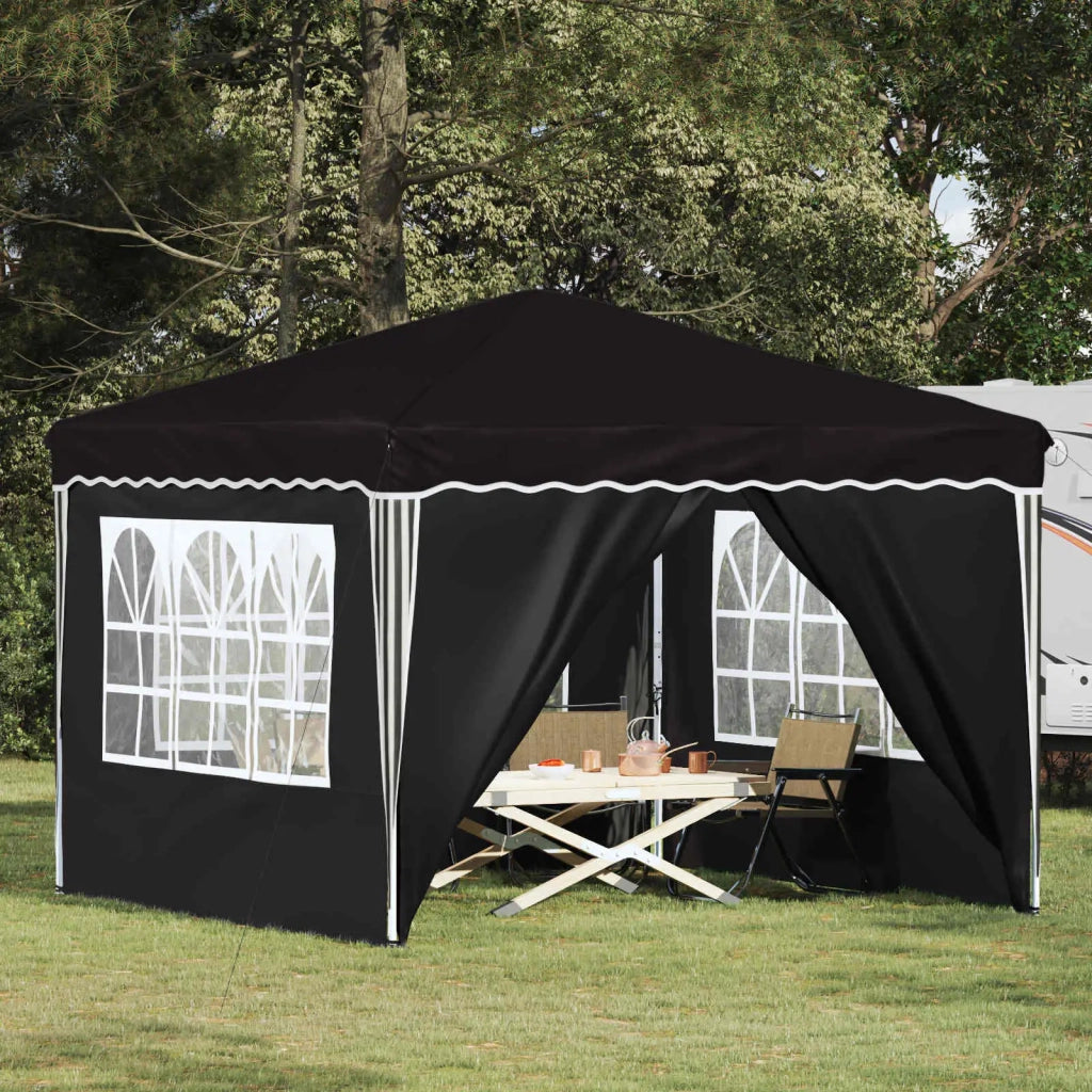 Tenda per feste a pop-up Nero 288 x 288 x 245 cm Tessuto Oxford 42019777