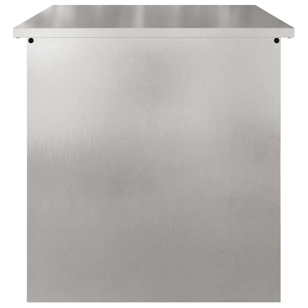 Scatola di Stoccaggio Esterno Argento 55 x 50,5 x 50 cm Acciaio 874578