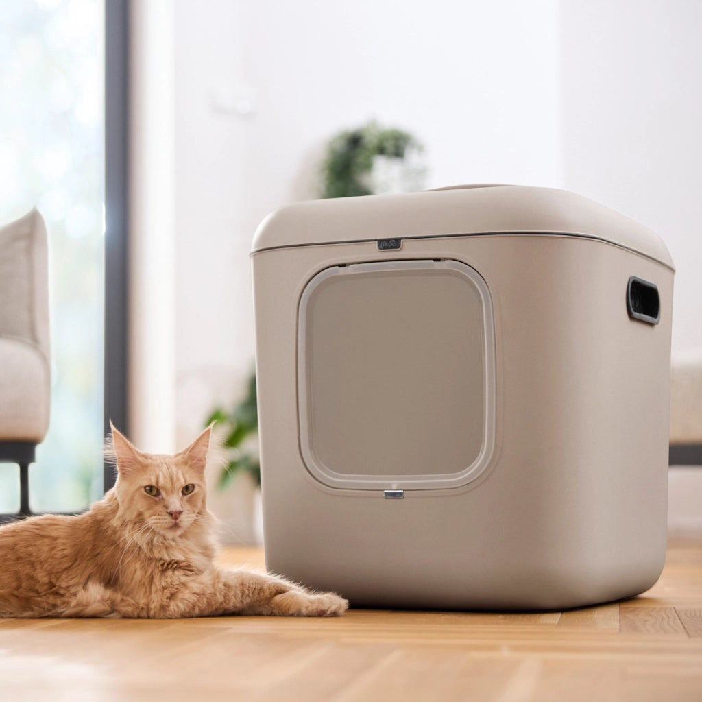 Lettiera per gatti BIALA XL -   Colore Cappuccino/Nero - Rotho