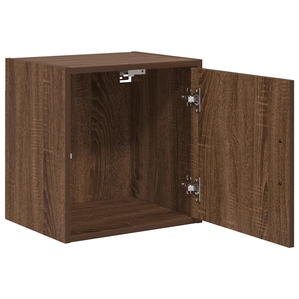Pensili per Garage 2 pz Rovere Marrone in Legno Multistrato