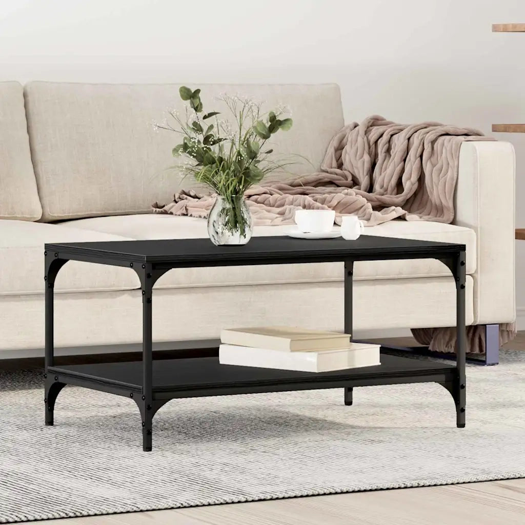 Tavolino da salotto Rovere Nero 82 x 50 x 40 cm
