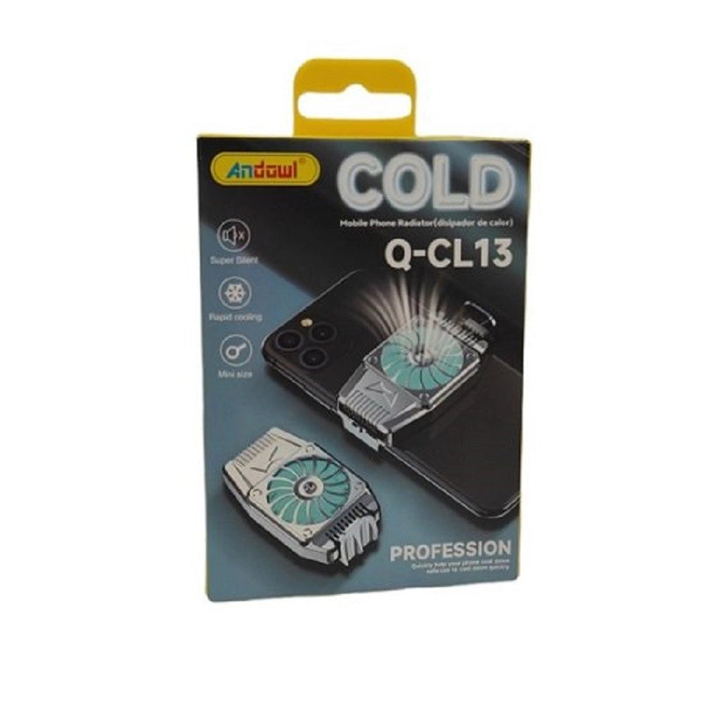 Trade Shop - Ventola Di Raffreddamento Qcl13 Usb Led Blu 5v Ventola Supporto Per Smartphone -