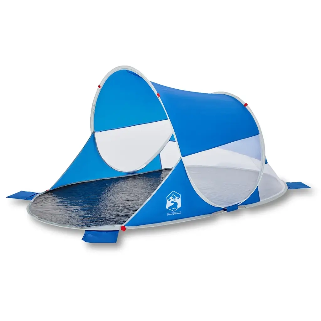 Tenda da Spiaggia Pop-Up Azzurra Impermeabile