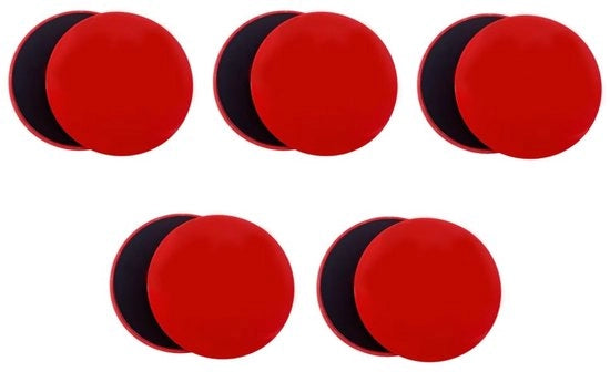 Disci di Allenamento Core Sliders - 10 pezzi - Disci di Allenamento Bifacciali - Antiscivolo - Schiuma EVA Sostenibile - Adatto per Tutti gli Spazi - Sicurezza durante l'Esercizio - Disci di Allenamento per Fitness
