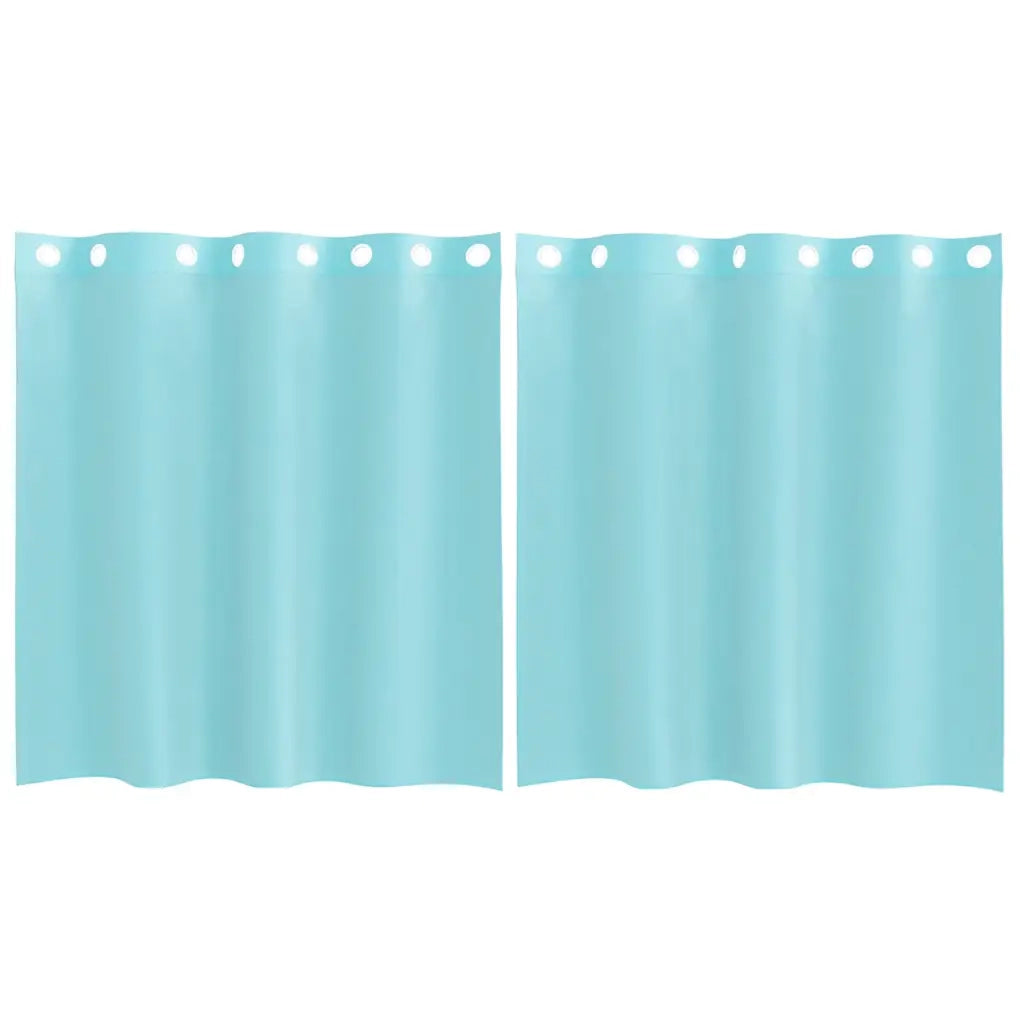 vidaXL Tende in Voile con Occhielli 2 pz Turchese