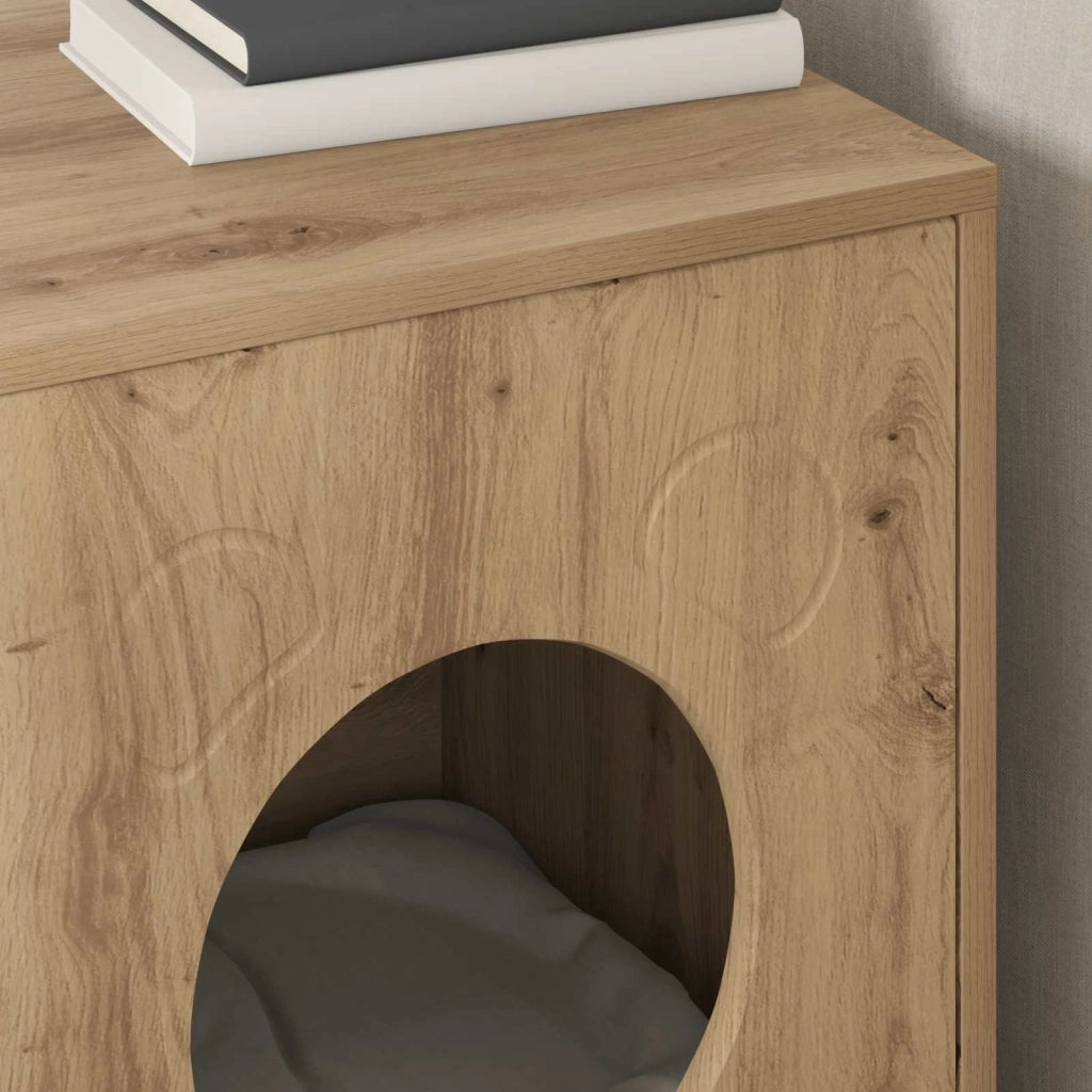 Casa per Gatti Rovere Artigianale 42,5 x 40 x 53 cm