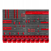 Pannello portautensili KADAX da parete per officina, 116x78 cm, 24 scomparti, 40 supporti, garage.