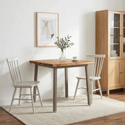 70 x 70 x 75 cm Legno di Acacia Massello Naturale e Caffè 937484