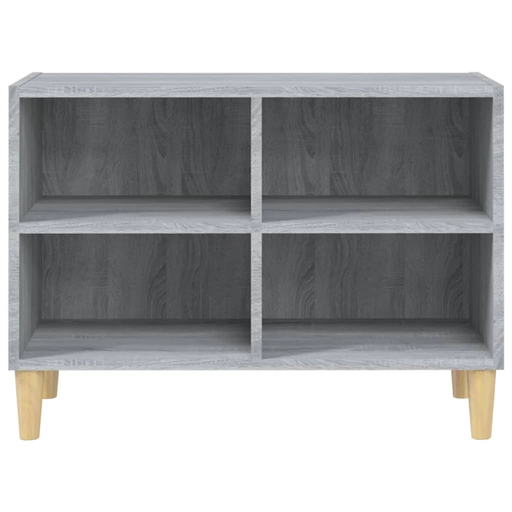 Mobile TV multimediale mensola TV credenza mobile TV per sala da pranzo soggiorno camera da letto con gambe in legno massello di Sonoma 69,5 x 30 x 50 cm grigio 02_0026855
