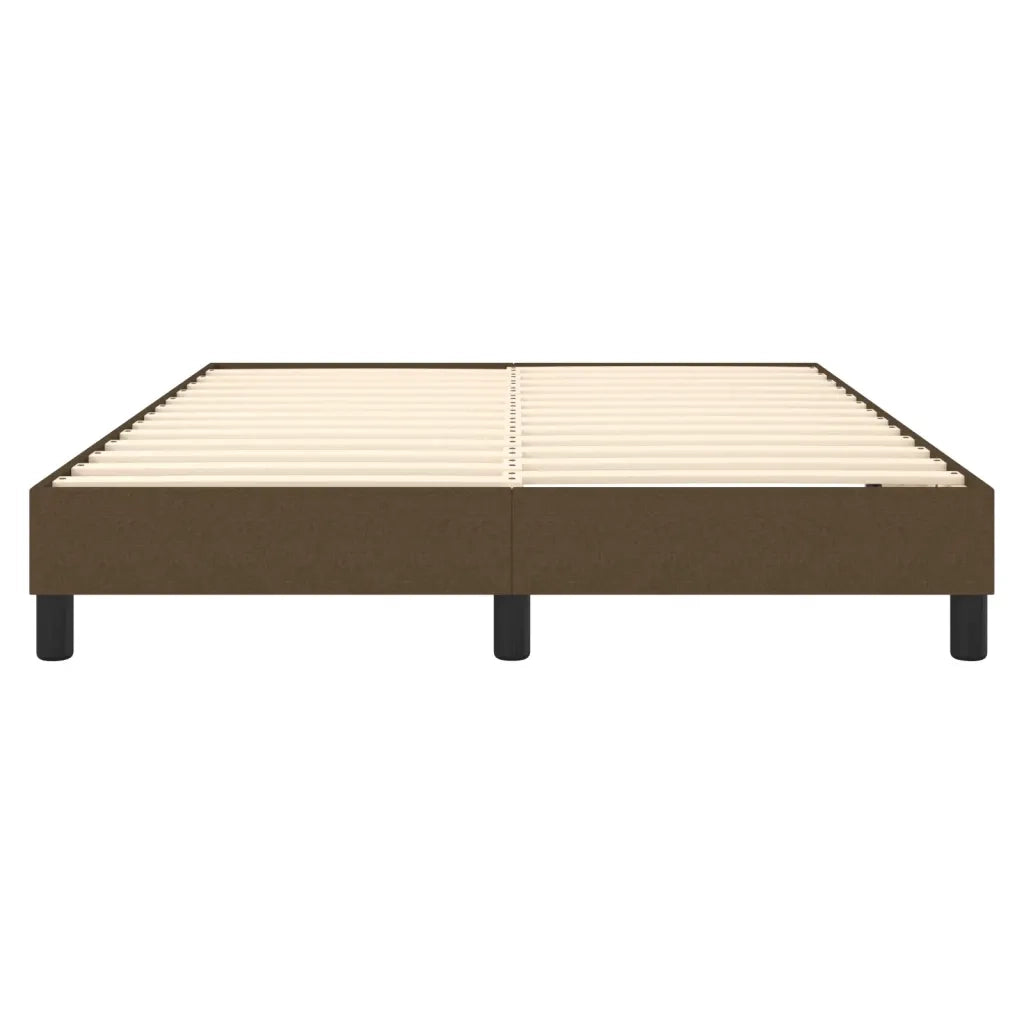 Struttura Letto a Rete a Molle Marrone Scuro 140x200 cm Tessuto 3120519