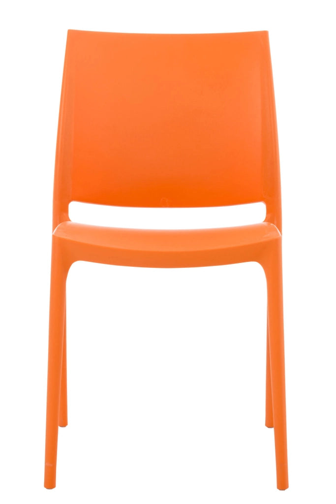 Sedia outdoor Maya impilabile arancione