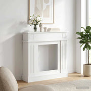Cornice per camino Bianco Lucido 102 x 26 x 100 cm 8006646