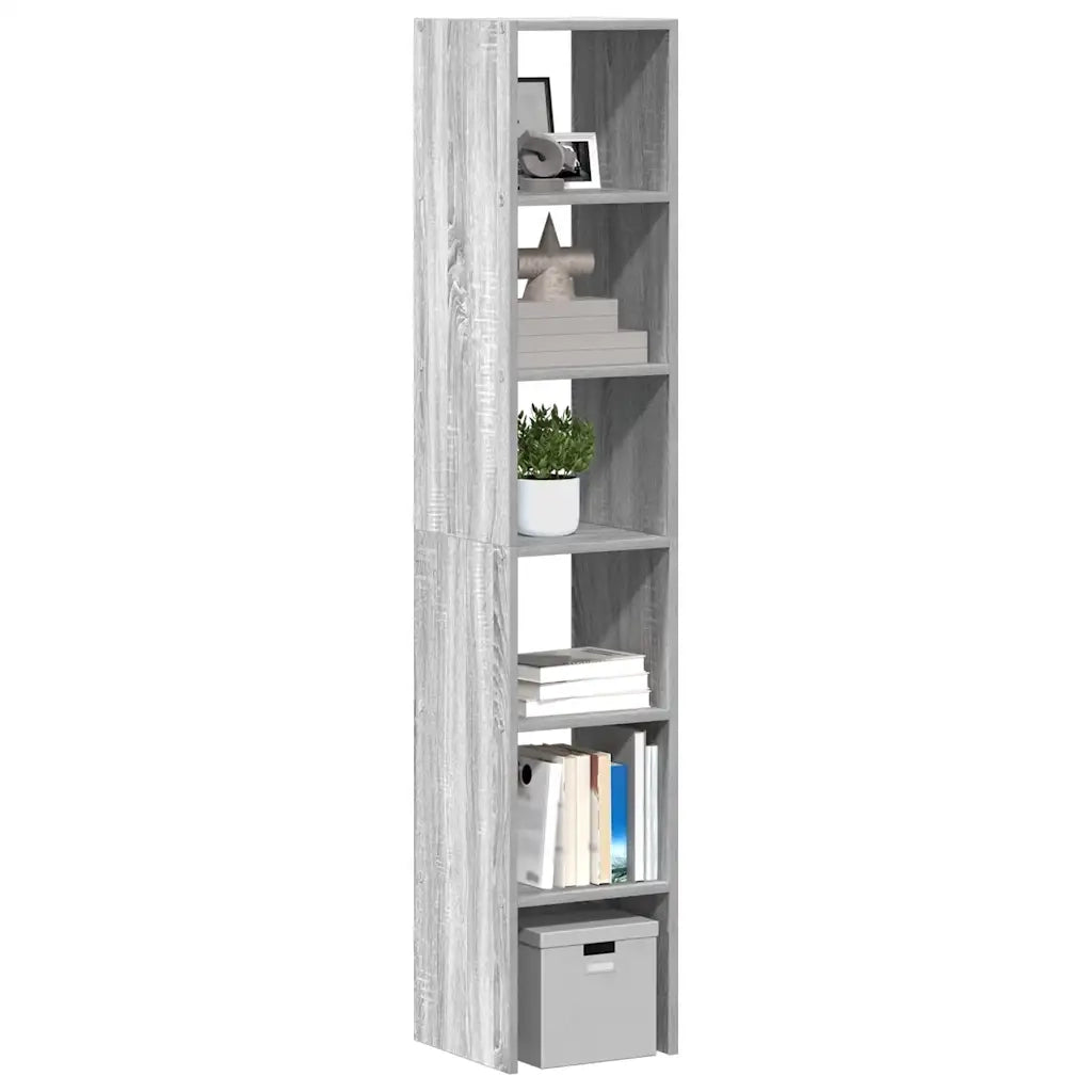 Librerie 2 pz Impilabili Grigio Sonoma 30x30x80cm in Truciolato 858814