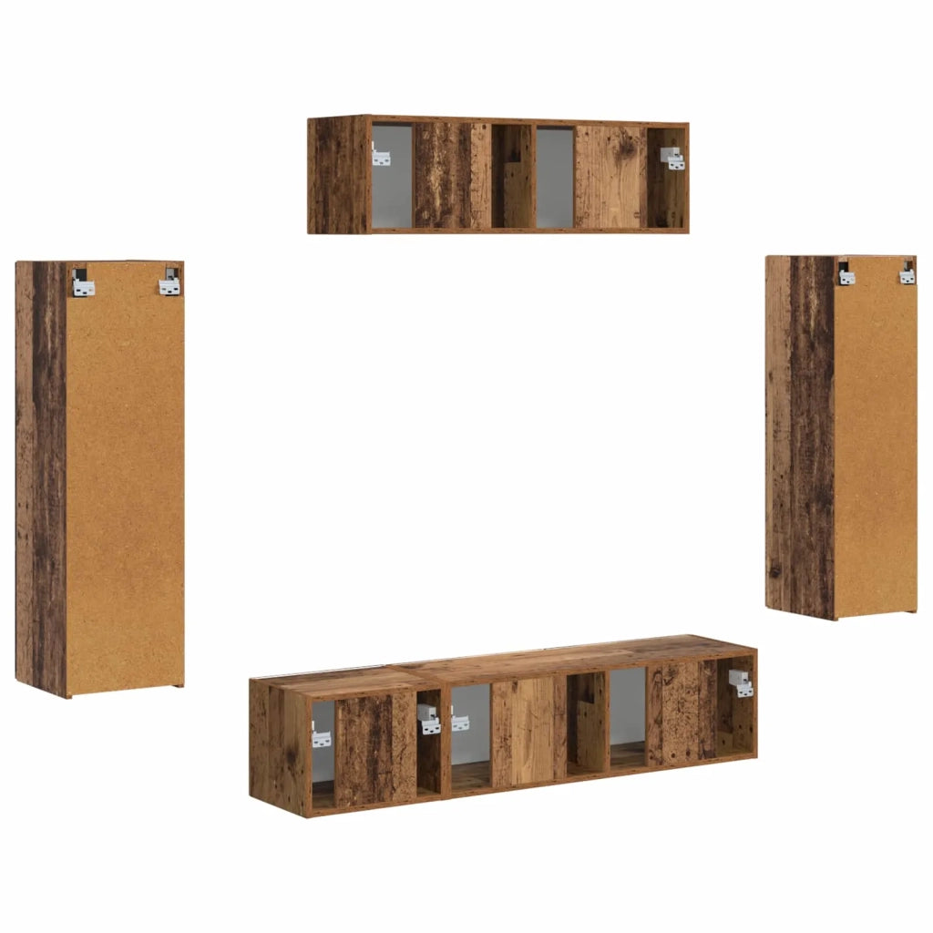 Mobile TV 5 pcs Legno vecchio