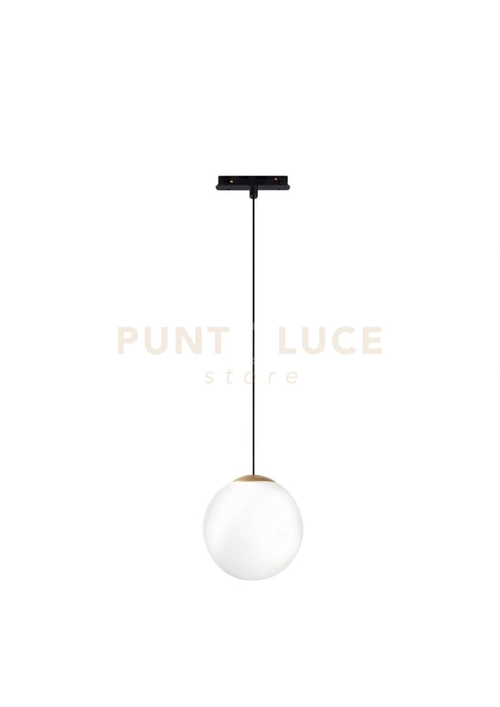 SOSPENSIONE PER BINARIO MAGNETICO E SFERA D.15CM ORO LED 3000K 624LM 8W