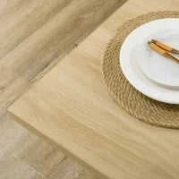 Isola per Cucina 4-6 Persone con Armadietti e Ripiani Aperti, in Truciolato, 110x70x75.5 cm, Bianco e color Legno