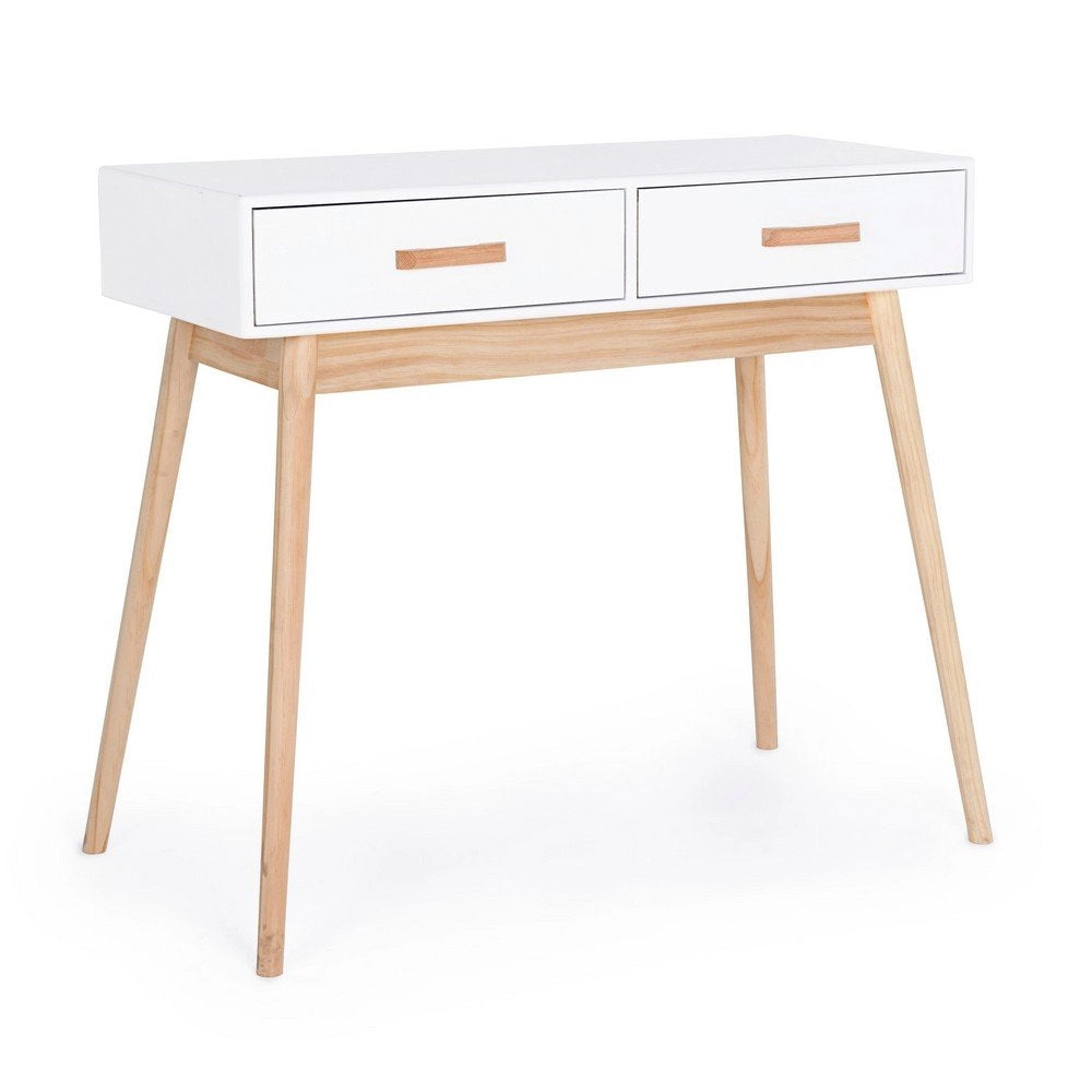Consolle 2 Cassetti Legno Bianco Moderna da Interno - EXCEPTIONAL
