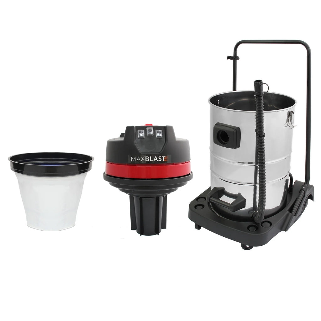 Aspirapolvere industriale 80L secco/umido con tubo 5 m e accessori