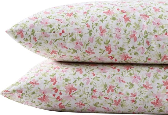 Set di due cuscini di sostegno morbidi per un comfort di sonno rinfrescante in stile Norella rosa