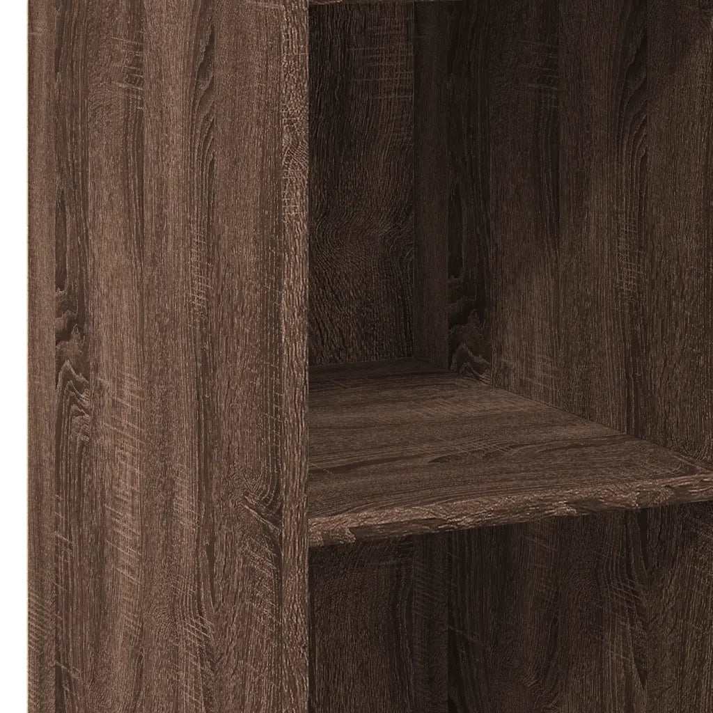 Credenza | Madia | Buffet da pranzo | Armadio da pranzo Rovere Marrone 40x41x124cm in Legno Multistrato