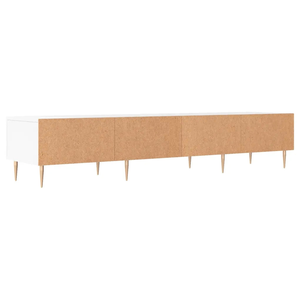 Mobile Porta TV Bianco 150x36x30 cm in Legno Multistrato 829140