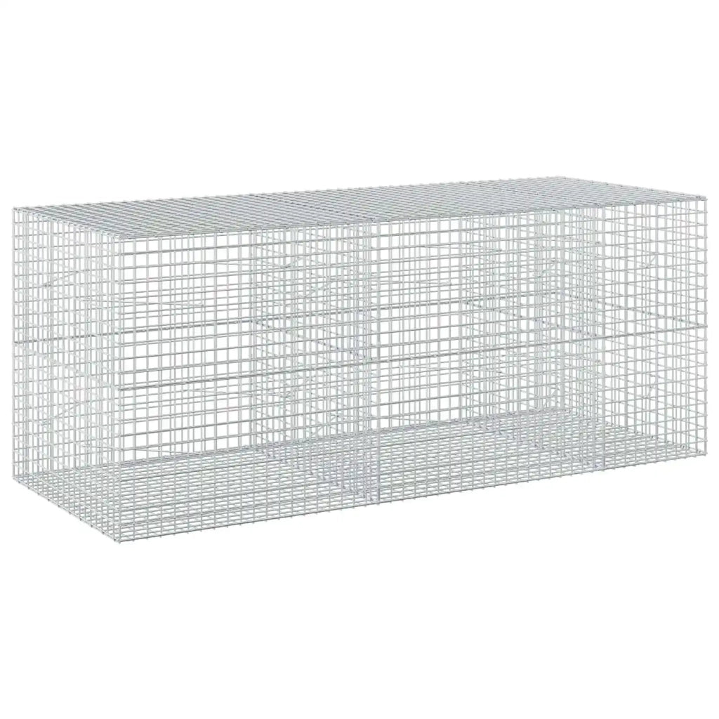 Gabione con filo da 5 mm e rete da 5x5 cm 250x100x100 cm 3464351