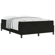 Letto matrimoniale | Letto per adulti | Struttura del letto con materasso Nero 140 x 200 cm Tessuto