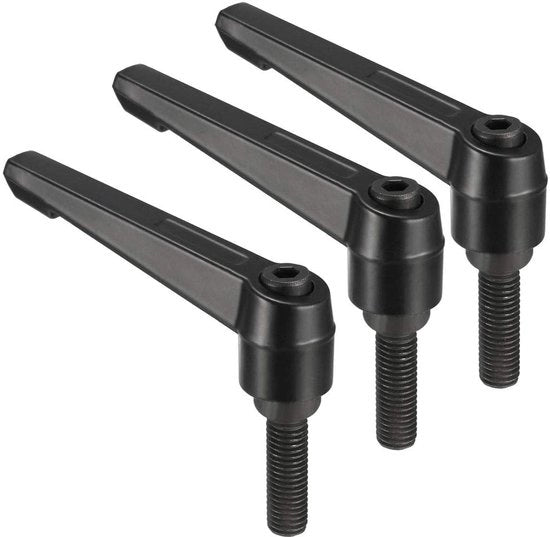 Manicotto adattabile per serraggio rapido con pompa a pressione - M10 x 32 mm - in lega di alluminio - per macchine e apparecchiature - viti a manovella
