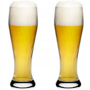 Boccale da birra KADAX da 665 ml in vetro, alto, confezione da 2 pezzi