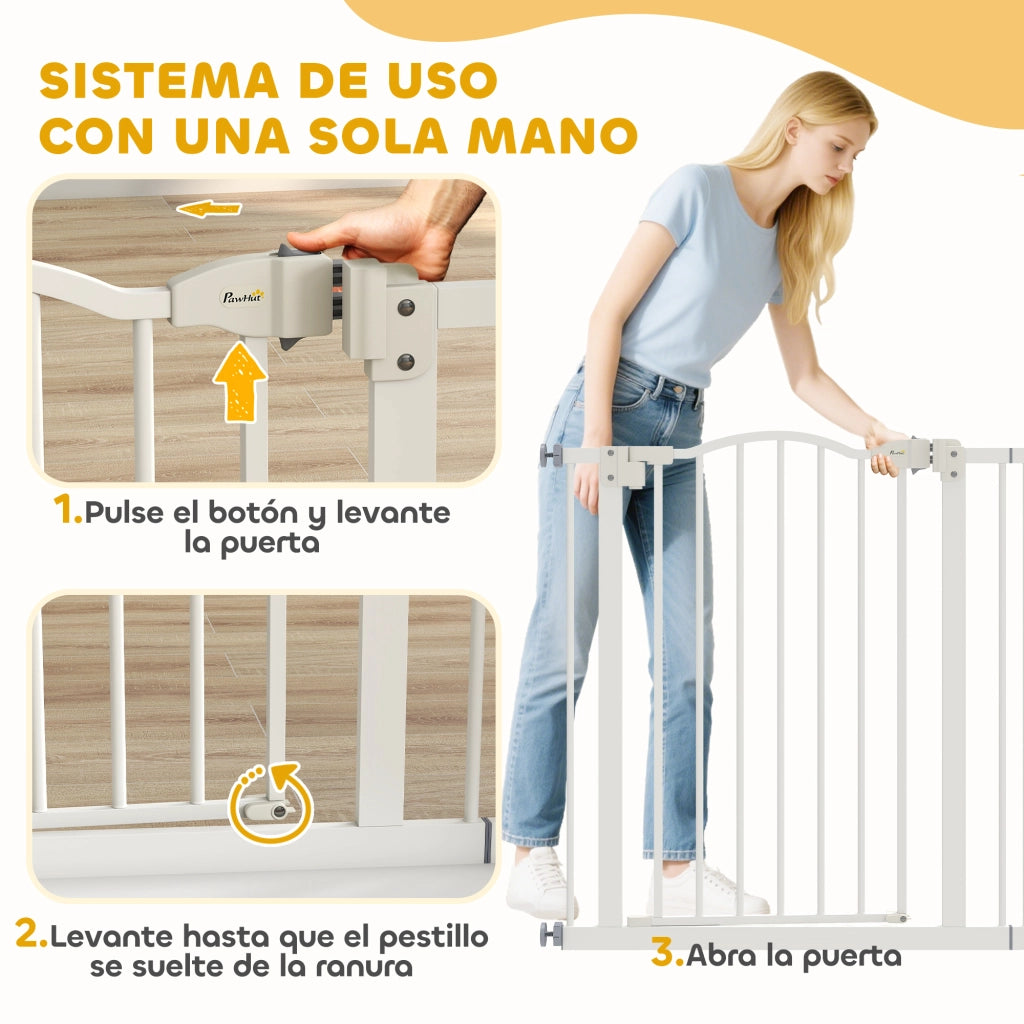 Barriera per Cani ¨C zephmum ¨C Bianco 74-87 cm
