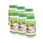 Detergente disincrostante versatile, anticalcare e ammorbidente naturale Marbec PURO ACIDO CITRICO - 1KGx6Pz