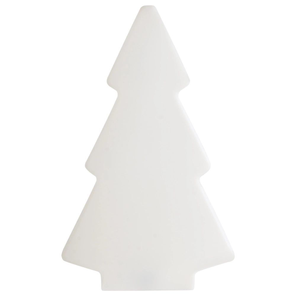 Lampada da terra decorativa a LED per esterni Design RGB Illuminazione Look moderno Materiale sintetico Forma ad albero di Natale IP54 Bianco