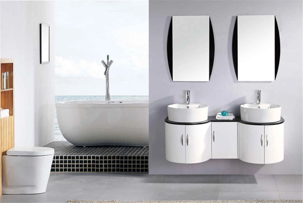 Mobile Bagno Bianco 138 cm Lavabo Incluso – Tiger