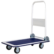 Carrello pieghevole per trasporto carrellino pianale mobile per carico, Carrello pieghevole capacit¨¤ di peso 150 kg Blu-Deposito utensili Tool