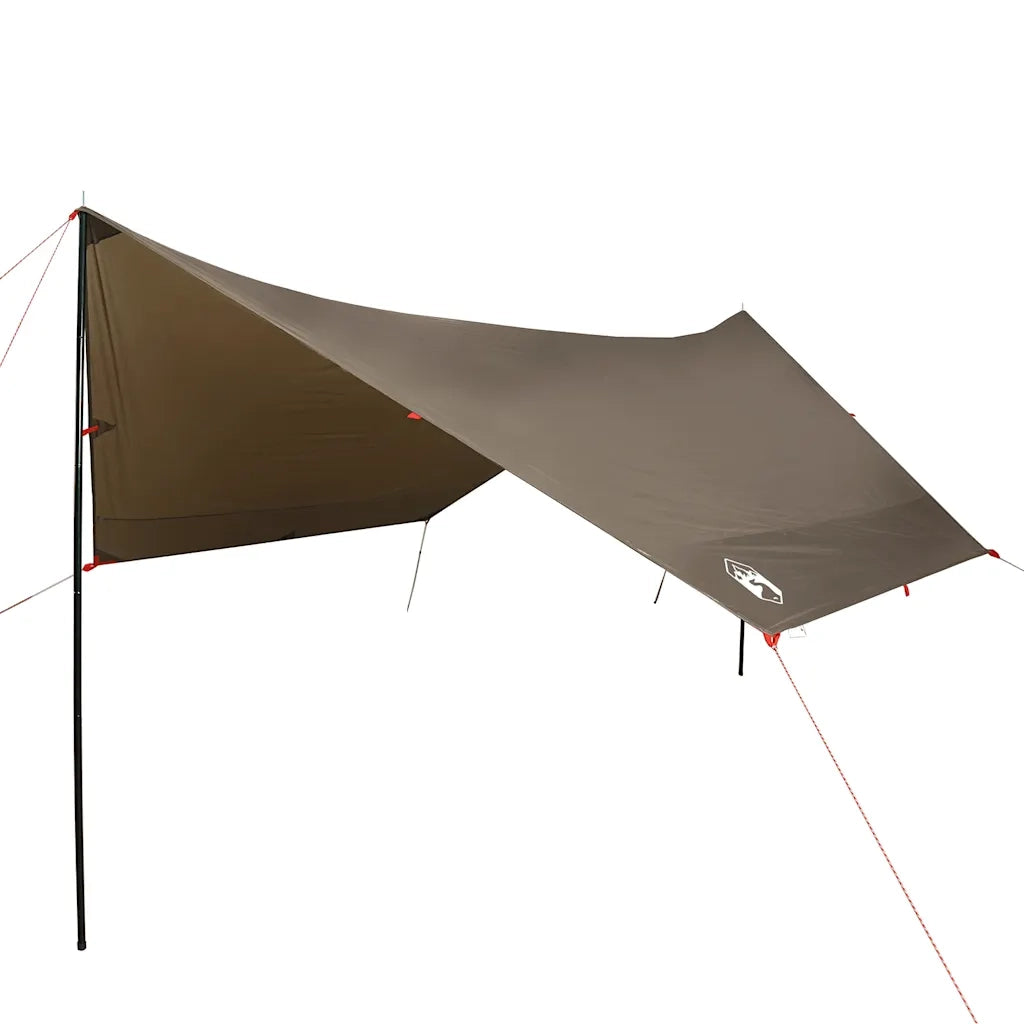 vidaXL Telone da Campeggio Marrone 438x376x212 cm Impermeabile