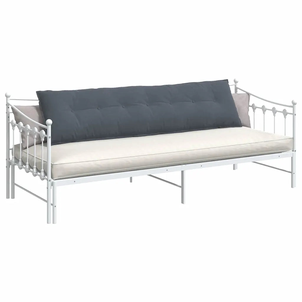 Cuscino per Schiena Grigio scuro 200 x 50 cm Tessuto in Cords 42014977