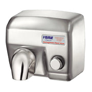 Asciugamani Elettrico Antivandalo con Pulsante 2400W Vama Ariel SP Acciaio Inox Satinato