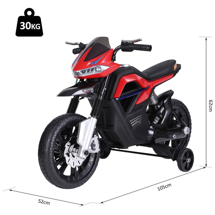 Moto Elettrica per Bambini 6V  Rossa