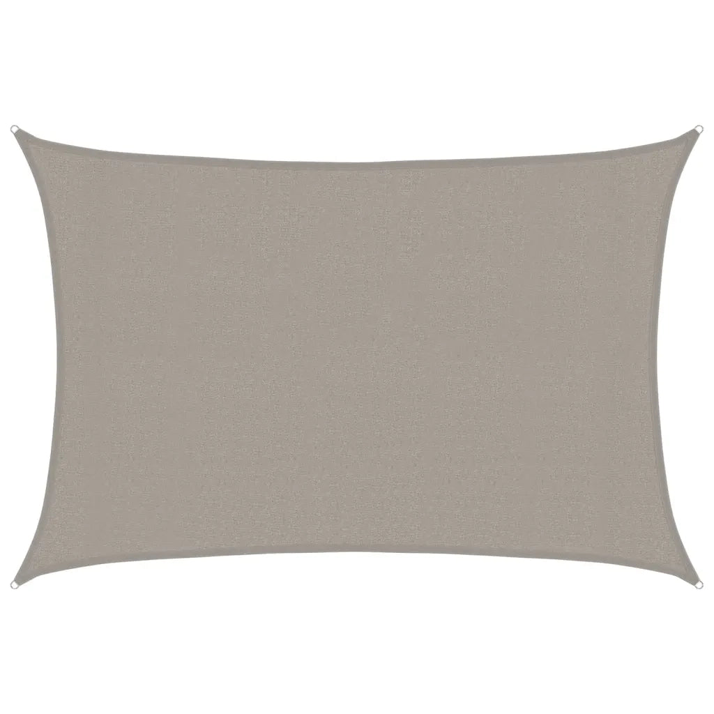 vidaXL Vela Parasole 160 g/m² Rettangolare Grigio Chiaro 3x4 m in HDPE