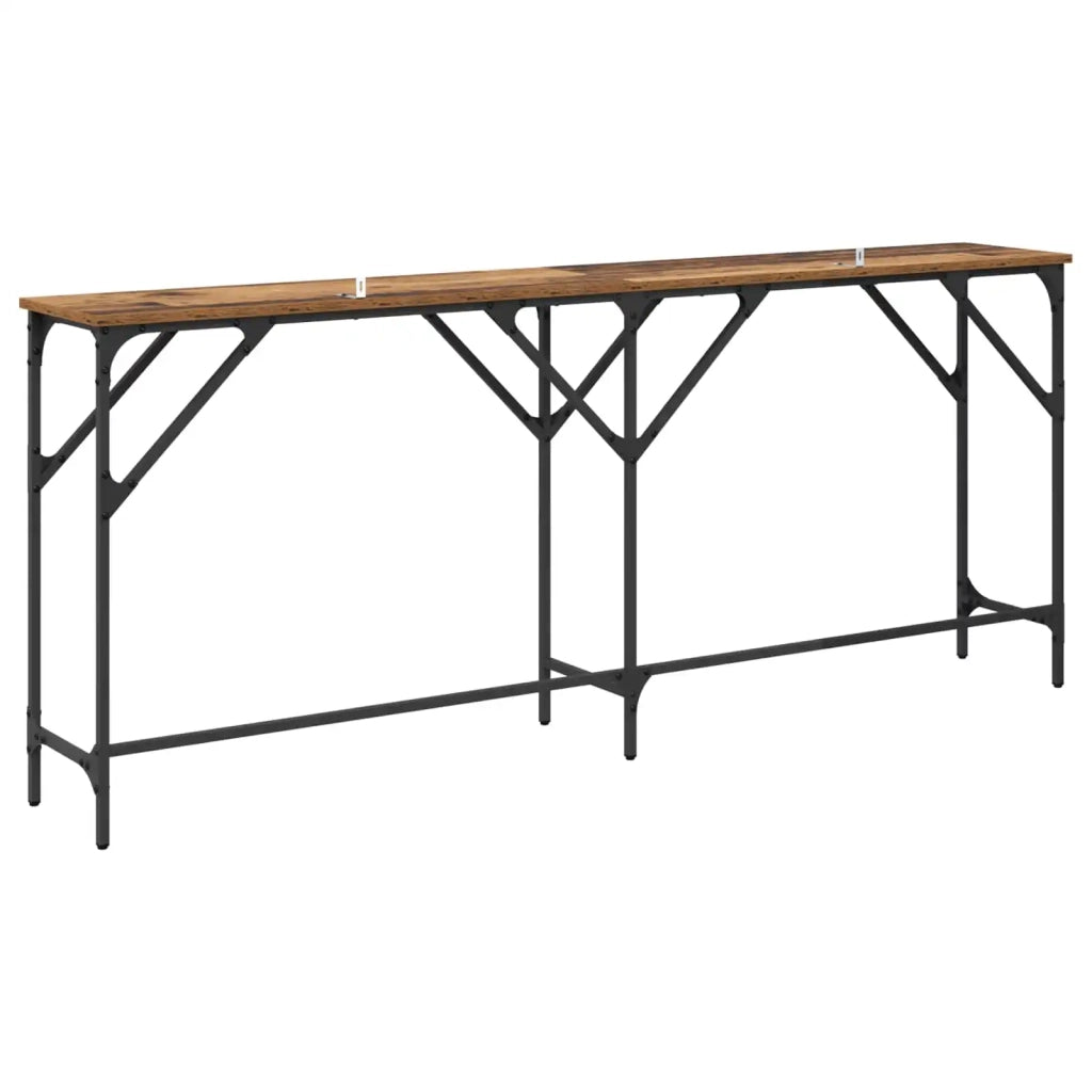 Tavolo consolle Legno vecchio 180 x 30 x 75 cm 882878