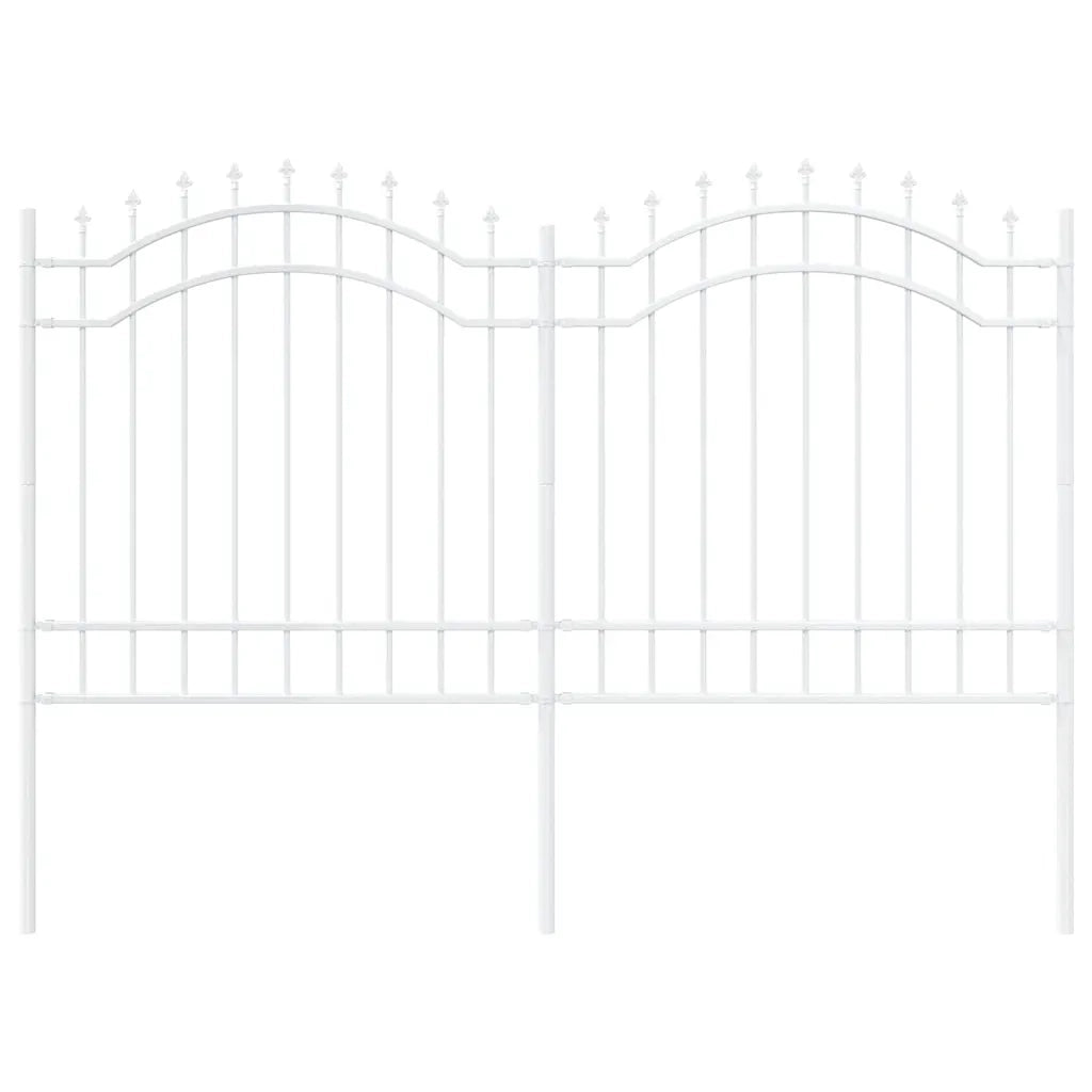 vidaXL Recinzione per Giardino Bianco 165 cm