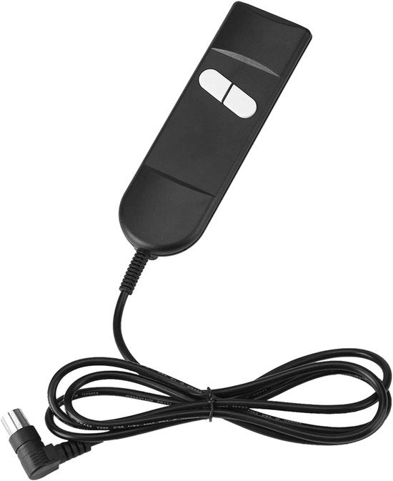 Comando a distanza per poltrona elettrica con 2 pulsanti - Regolazione a distanza con connessione L 5-punti - Adatto per poltrone elettriche con sollevamento - Progettazione multifunzionale - Facile da utilizzare