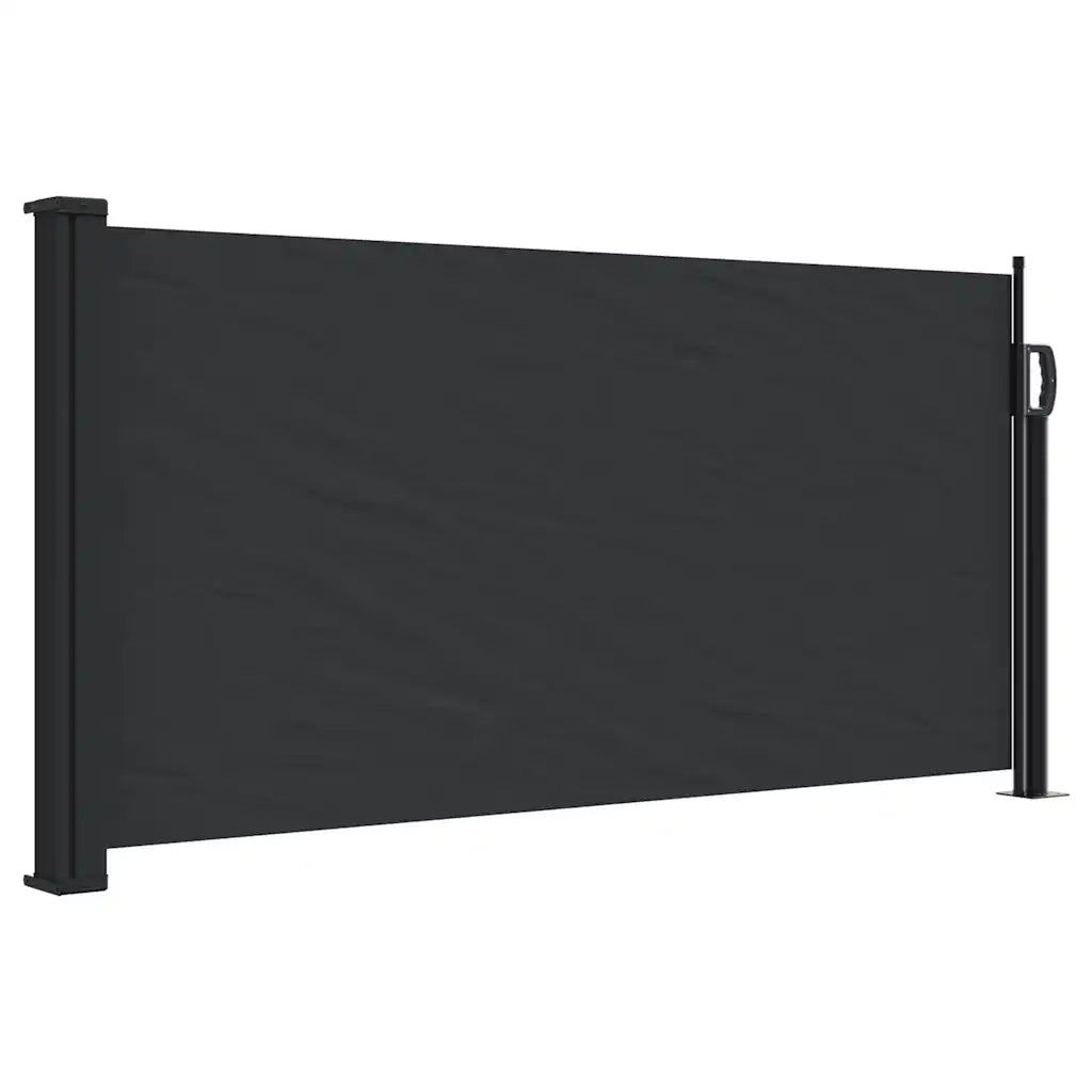 Tenda da Sole Laterale Retrattile-Tenda parasole per balcone per giardino Nera 100x300 cm