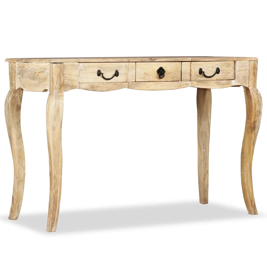 Tavolino Consolle in Legno Massello di Mango 120x50x80 cm 243987