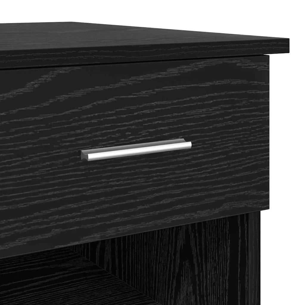 Scrivania Rovere Nero 90 x 49 x 75 cm Legno multistrato 869267