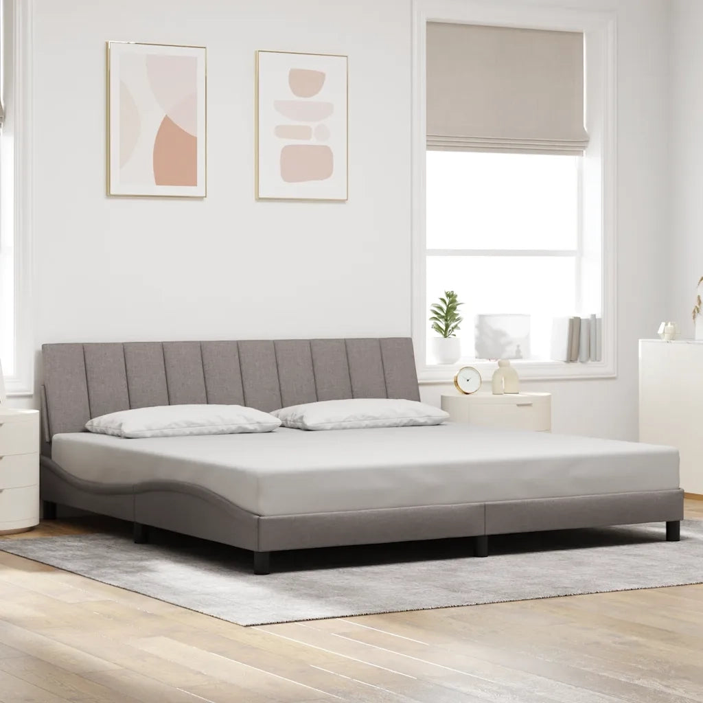 Giroletto senza Materasso Hanko Tortora 200x200 cm in Tessuto 3310416