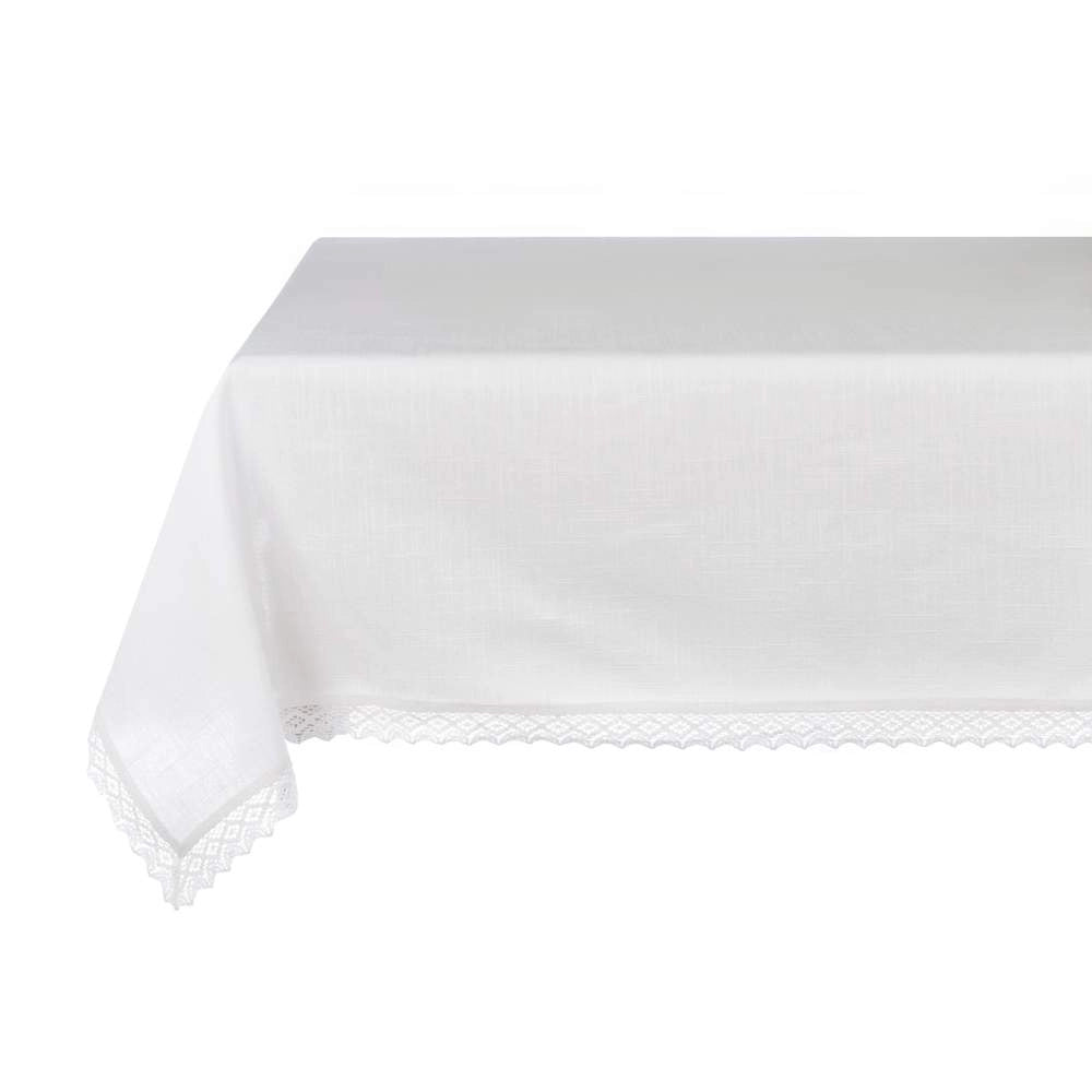 Tovaglia Bianca con Pizzo Collezione Dentelle Blanc Mariclò