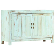 Credenza Azzurra 110x35x70 cm in Legno Massello di Mango cod mxl 21291