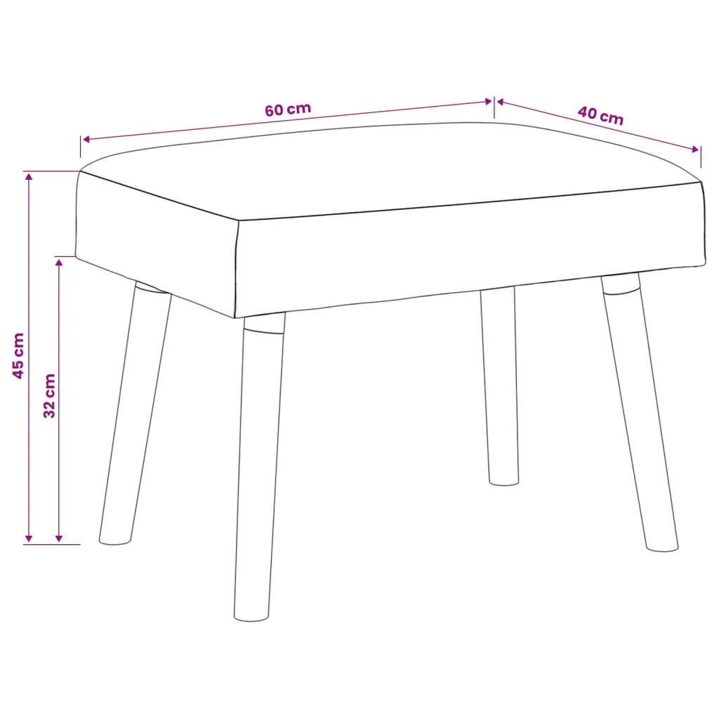 panchina Tinta unita Beige 60 x 40 x 45 cm Bouclé 42038404