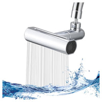 Trade Shop - Aeratore Per Rubinetto 4 In 1 Lavello Estensione Cascata Per Cucina Bagno Argento         